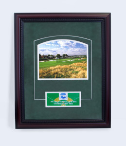 Framed Golf Event Award